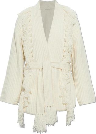 By Malene Birger Candela Cardigan - Dames - Vesten - Beige - S - Wol - Truien & Vesten