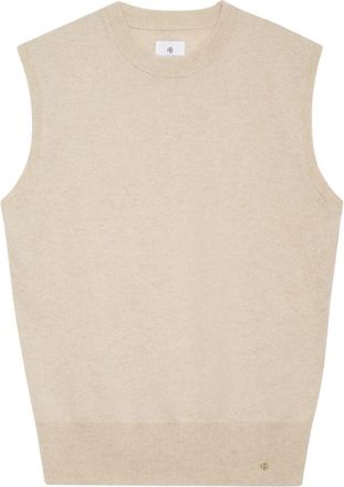 Anine Bing Ronan knit vest - women - Cashmere - M - Neutrals
