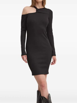 HUGO BOSS cut-out long-sleeve mini dress - women - Polyester/Elastane - S - Black
