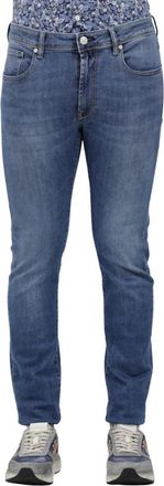 Incotex Stretch Denim Five-Pocket Jeans - Heren - Slim Fit Jeans - Blauw - W40 - Denim - Jeans