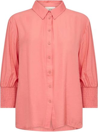 Cream Shirt - Dames - Overhemden - Roze - M - Overhemden