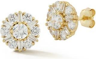 Glaze Jewelry Cubic Zirconia Cluster Stud Earrings in Gold at Nordstrom Rack