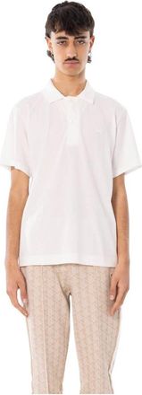 Lacoste Paris Classic Fit Open Neck Geborduurd Poloshirt - Heren - Polos - Wit - 3XL - Katoen - Tops