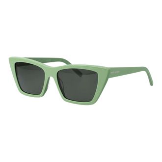 Saint Laurent SL 276 Mica Zonnebril - unisex - Accessoires - Groen - Maat: 55 MM