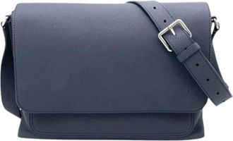 Louis Vuitton Pre-owned Shoulder Bag - Heren - Vintage Schoudertas - Blauw - ONE Size - Leer - Vintage