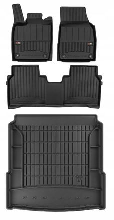 OEM Juego De Alfombrillas De Goma 3d Vw Id.7 Desde 2023