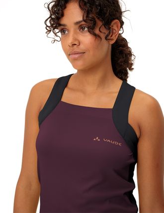 Vaude Funktionstop VAUDE Womens Matera Top, Damen, Gr. 36, lila (cassis uni), Obermaterial: 100% Polyester, Tops Funktionstop, f&uuml;r Radsport, mit zwei R&uuml;cken