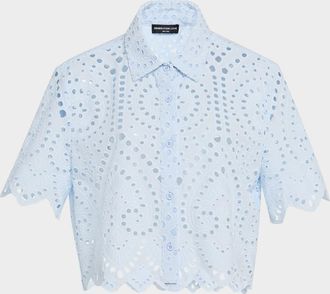 Generation Love Dubois Cropped Eyelet Shirt