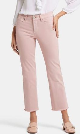 NYDJ Marilyn Frayed Ankle Straight Leg Jeans in Bell Meadow at Nordstrom Rack, Size 18 (Similar To 14W)