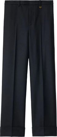 Burberry Pantaloni dritti a quadri - Blu