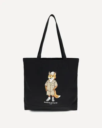 Maison Kitsun&eacute; Borsa Tote Fox in tela Man UNI