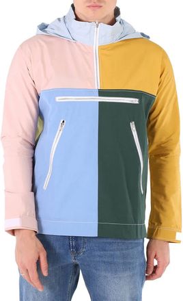 Comme Des Garçons Mens Green Colour-block Jacket