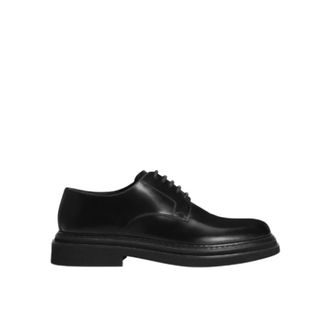 Dolce & Gabbana Derby van geborsteld kalfsleer - Heren - Nette schoenen - Zwart - 43 EU - Leer - Schoenen