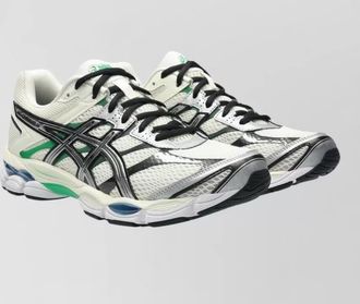 Asics synthetic leather low-top sneakers