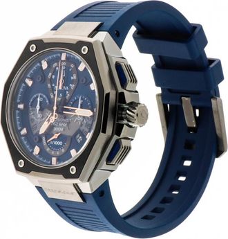 Bulova Precisionist X Blauwe Rubberen Band - Dames - Horloges - Blauw - ONE Size - Accessoires