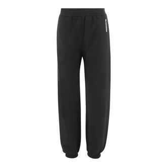 Jil Sander Cotton Trousers With Logo - female - Jil Sander - Sweatpants - Black - XS - Trousers