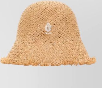 Prada raffia bucket hat