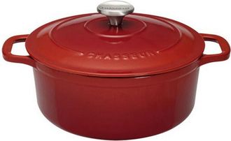 Chasseur pirofila tonda in ghisa smaltata 26 cm rubino sublime - puc472658