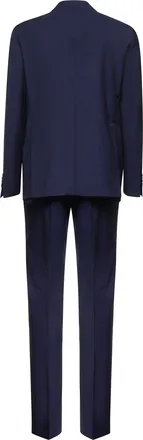 Tagliatore Mens Suit Vesuvio Blue Virgin Wool Suits