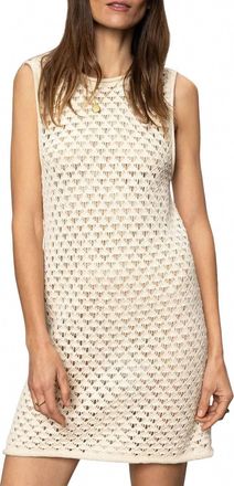 Sanctuary Summer Shell Open-Stitch Mini Dress In Natural
