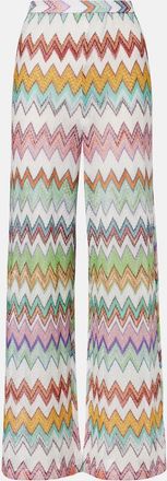 Missoni Zigzag lame wide-leg pants