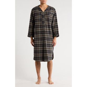 Majestic International Country Flannel Nightshirt in Charcoal at Nordstrom Rack, Size Small/medium