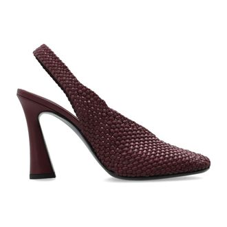 Etro Zapato de Sal&oacute;n con Tira de Tal&oacute;n Tejido - Shoes - Mujer - Rojo - 39 EU