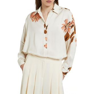 ottod'Ame Viscose T-Shirt in Ecru at Nordstrom, Size 48 It