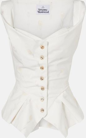 Vivienne Westwood Monday floral cotton-blend vest