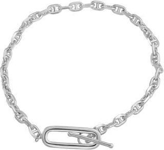 Candela Jewelry Mariner Chain Paper Clip Toggle Bracelet in Silver at Nordstrom Rack