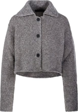 Fabrizio Del Carlo Wollen vest - Grijs