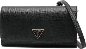 Guess Co Noelle clutch met logoplakkaat - Zwart