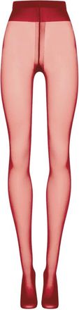 Wolford Calze autoreggenti 10 denari con cucitura posteriore - - Underwear - Donna - Rosso - L