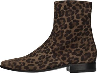 Pierre Hardy Su&egrave;de enkellaarsjes - Dames - Enkellaarsjes - Bruin - 38 EU - Su&egrave;de - Schoenen