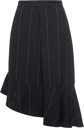 Pinko Aantrekkelijke Rok - Dames - Midirokken - Zwart - S - Polyester - Rokken