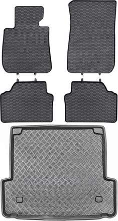 OEM Juego De Alfombrillas De Goma Para Coche Y Maletero Para Bmw Serie 3 E91 Estate (2004-2011)