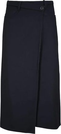 Brunello Cucinelli Gonna midi a portafoglio - Blu