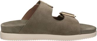 Salamander Schoenen, Dames, Groen, 39 EU, Su&egrave;de, Instappers met open achterkant