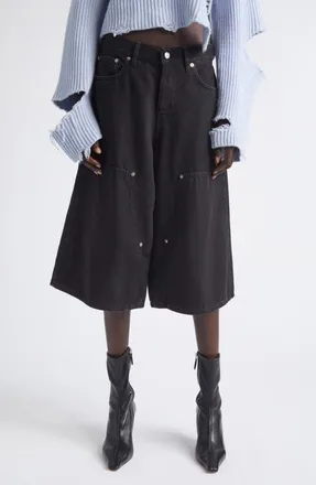 Haikure Legacy Denim Bermuda Shorts in Black at Nordstrom, Size 27