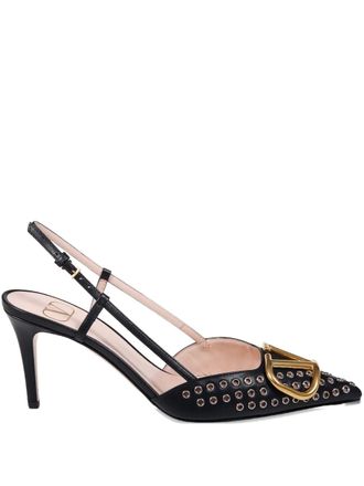 Valentino Garavani Pumps VLogo con borchie 800mm - Nero