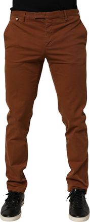 Pantaloni Torino Men Skinny Chino Mid Waist Trouser Mens Pants (Pre-Owned)