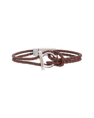 Ferragamo Gancini Leather Bracelet