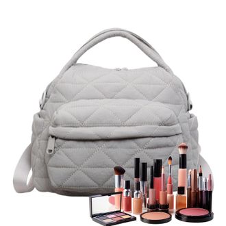 Generic Soft Multiple Pockets Puffy Tote - Shoulder Handbag | Shoulder Purse, Handbag,for Family Friends Adults Work Travel Shopping Commute Gathering Daily