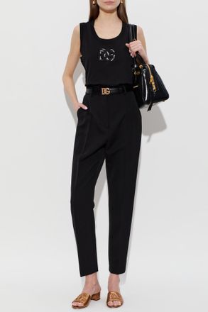 Dolce & Gabbana Top With Z Logo, Womens, Black