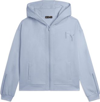 Freddy Felpa Cappuccio con Zip e Dettagli Ricamati