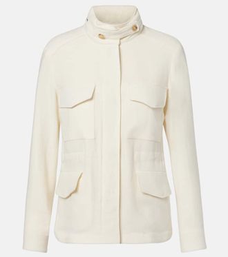 Loro Piana Traveller Mini linen crepe field jacket