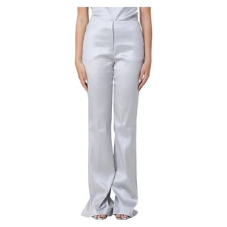 Sportmax Dames, Broeken, Grijs, Maat: XS