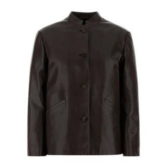 Jil Sander Blazers Y Chalecos - Jackets - Mujer - Marr&oacute;n - L
