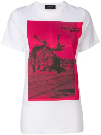 Dsquared2 Dance print T-shirt - Wit