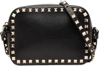 Valentino Pre-owned Valentino Leather Rockstud Camera Bag Ladies UGBTFAYRTE98ETIS